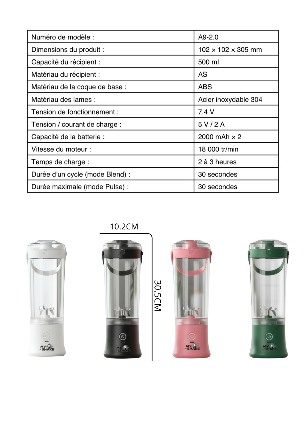 Shaker Blender Portable